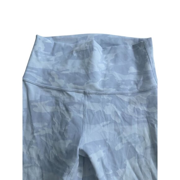 LULULEMON Multicolor Gray Camo Bike Shorts Size 6 - Picture 4 of 7
